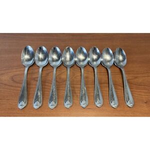 Oneida Northland Royal Shell 8 Oval Soup Spoon Stainless Steel Chrome 7 3/8"‎